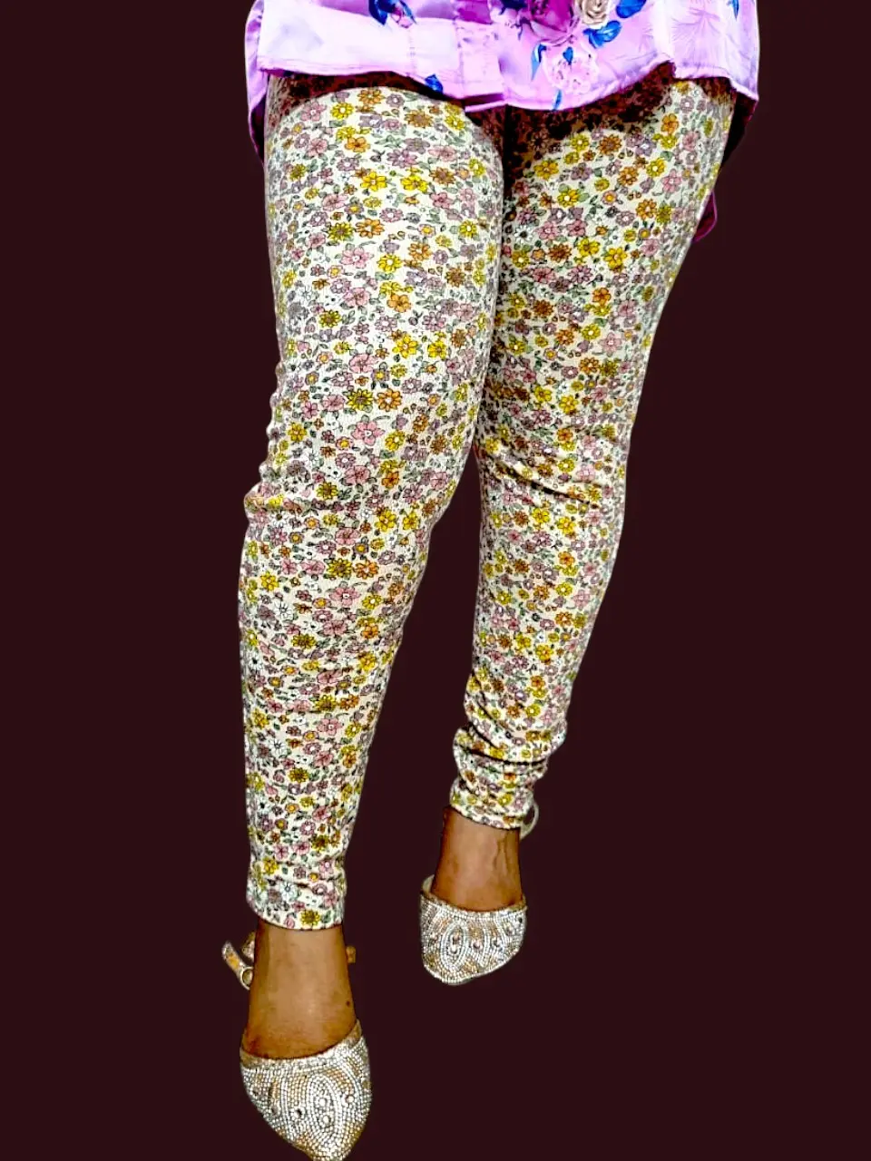 Picture of Female Special Comfortable Cotton Jeggings Ties Pant Jegging for Womans