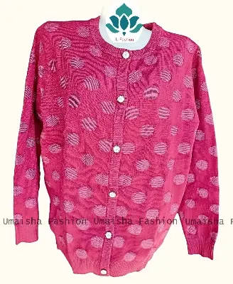 Picture of Ladies Long Sleeve Cable Knit Sweater Open Front Cardigan