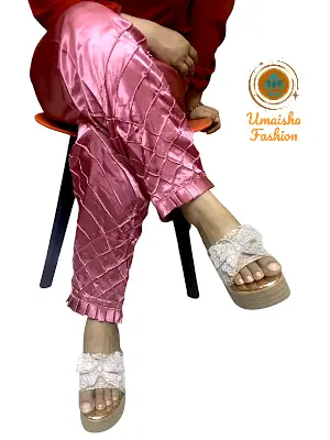 Picture of Silk Stylish Bottom Design C-Kat Salwar/ Pyjama for Woman