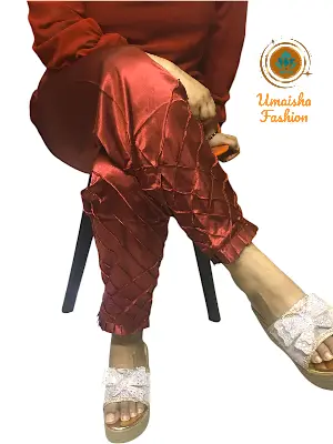 Picture of Silk Stylish Bottom Design C-Kat Salwar/ Pyjama for Woman