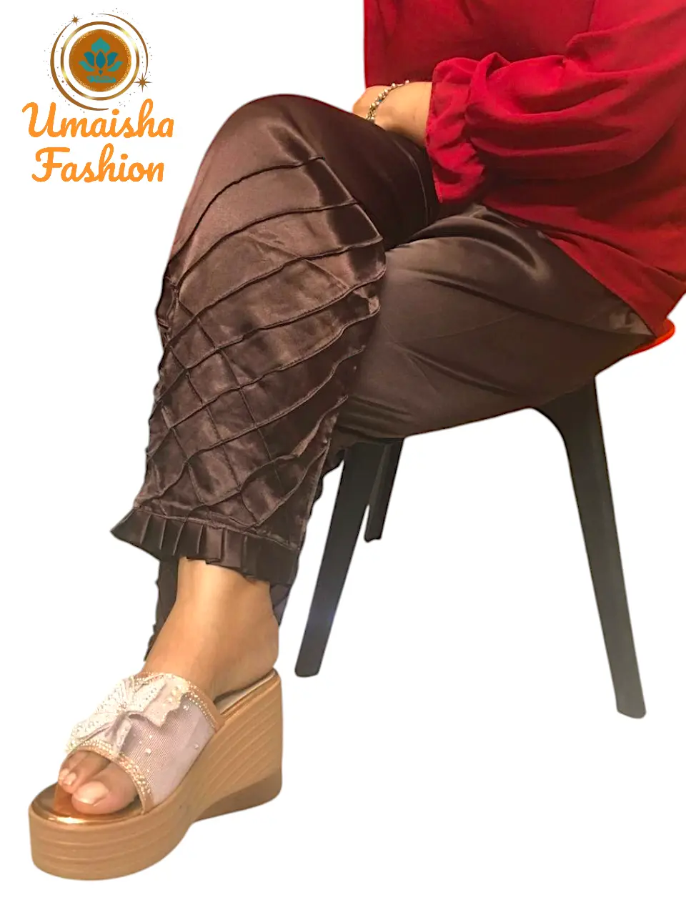 Picture of Silk Stylish Bottom Design C-Kat Salwar/ Pyjama for Woman