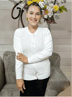 Picture of Women's Long Sleeve Cable Knit Sweater Open Front Cardigan