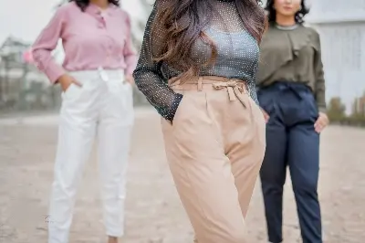 Picture of Western Fashion Ladies Cotton Pants Formal Pant for Woman