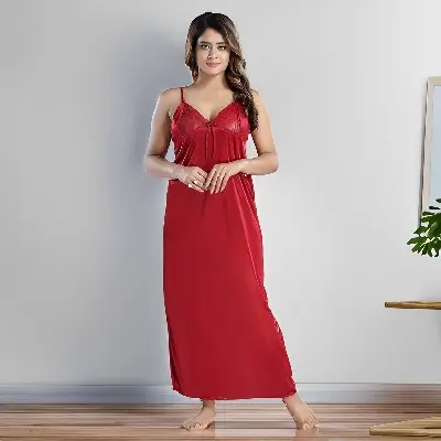 Picture of Night Dress for Women 4 Part Fashionable | Stylish and Comfortable Sleepwear - Perfect for All-night Comfort