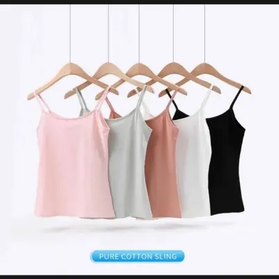 Picture of 3 Pcs Ladies Camisole For All Season Use Cotton Cami Top Tank