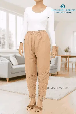 Picture of Suti Kaporer Cotton Pajama Pants for Women Solid Color. 🩵 উমাইশা ফ্যাশান – মেয়েদের প্রিমিয়াম সুতি পায়জামা 🩵