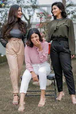 Picture of Western Fashion Ladie Stylish Cotton Pants...