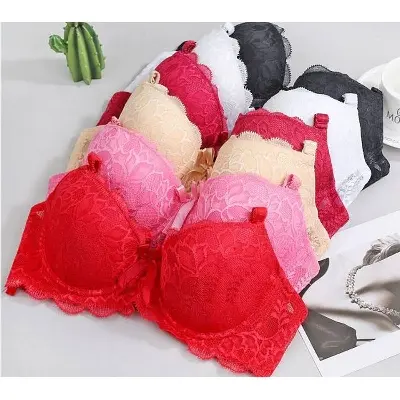 Picture of Soft Comfortable Net Pushup Padded Bra for Women accessories