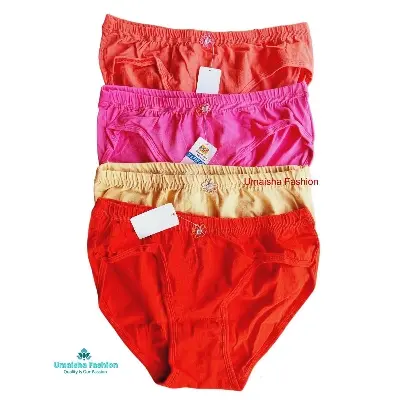 Picture of Pure Cotton Pad Setup Underwear for Women/Girls/Ladies Pantie - 4pcs
