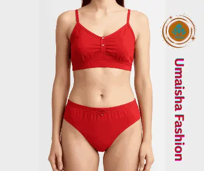 Picture of Girls' Matching design Underwear Set Cotton Bra and Panty.