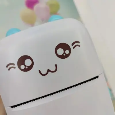 Picture of Portable Mini Printer | Compatible with iOS & Android | Wireless Bluetooth Thermal Printing | Great for Printing Text Messages, Labels, Photos, DIY Projects, Notes, and Creating Posters | Mini Pocket Printer | Ideal for Students, Teachers, and Creatives(Blue)