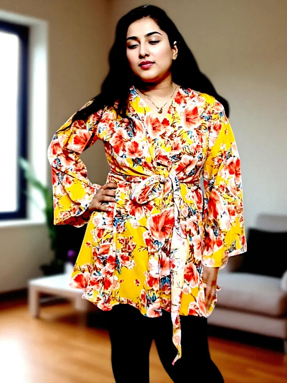 Picture of Readymade Stylish Hot Kurti Kamiz For Ladies Semi Long Pure Soft Linen one pieces ● চায়না লিনেন ফেব্রিকের ওয়ান পিস শর্ট কুর্তি (নারীদের জন্য)