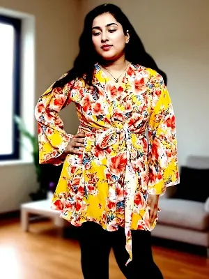 Picture of Readymade Stylish Hot Kurti Kamiz For Ladies Semi Long Pure Soft Linen one pieces ● চায়না লিনেন ফেব্রিকের ওয়ান পিস শর্ট কুর্তি (নারীদের জন্য)