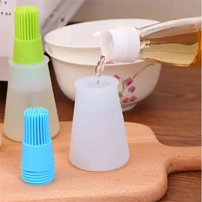 Picture of Silicone Oil Bottle Brush Baking BBQ Basting Brush(Watermelon red)