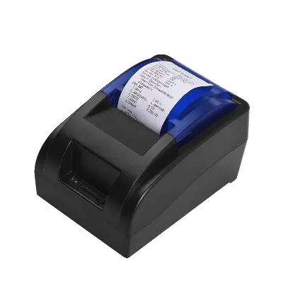 Picture of Receipt Printer 58mm Desktop POS Thermal Printer USB Bluetooth Connection Bill Memo Label Ticket Printing Compatible with Android, iOS, Windows for Restaurant Supermarket, Nadra 58POS(Blue)