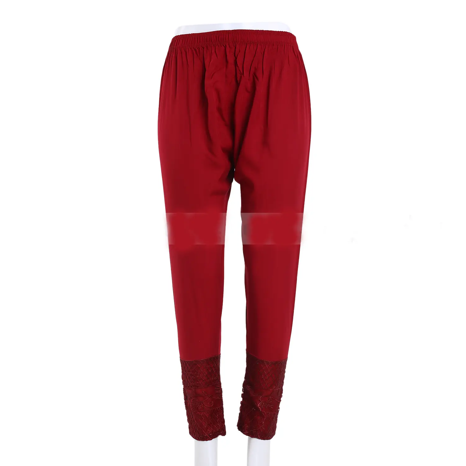 Picture of Handicraft Cotton Linen Stretchble Slim Fit Regular Casual Womans Cigarette Pants