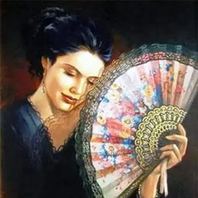 Picture of Stylist Party Folding Hand Fans Hand Fan/Haat Pakha