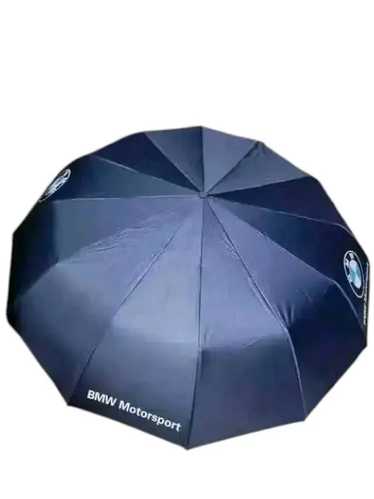 Picture of BMW Motorsport Auto Open Three Folding 10 Ribs UV Block Layer Windproof Dual Sunny and Rainy Umbrella