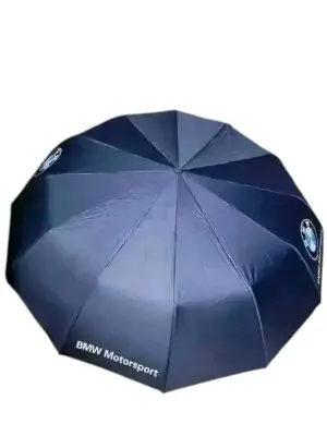 Picture of BMW Motorsport Auto Open Three Folding 10 Ribs UV Block Layer Windproof Dual Sunny and Rainy Umbrella