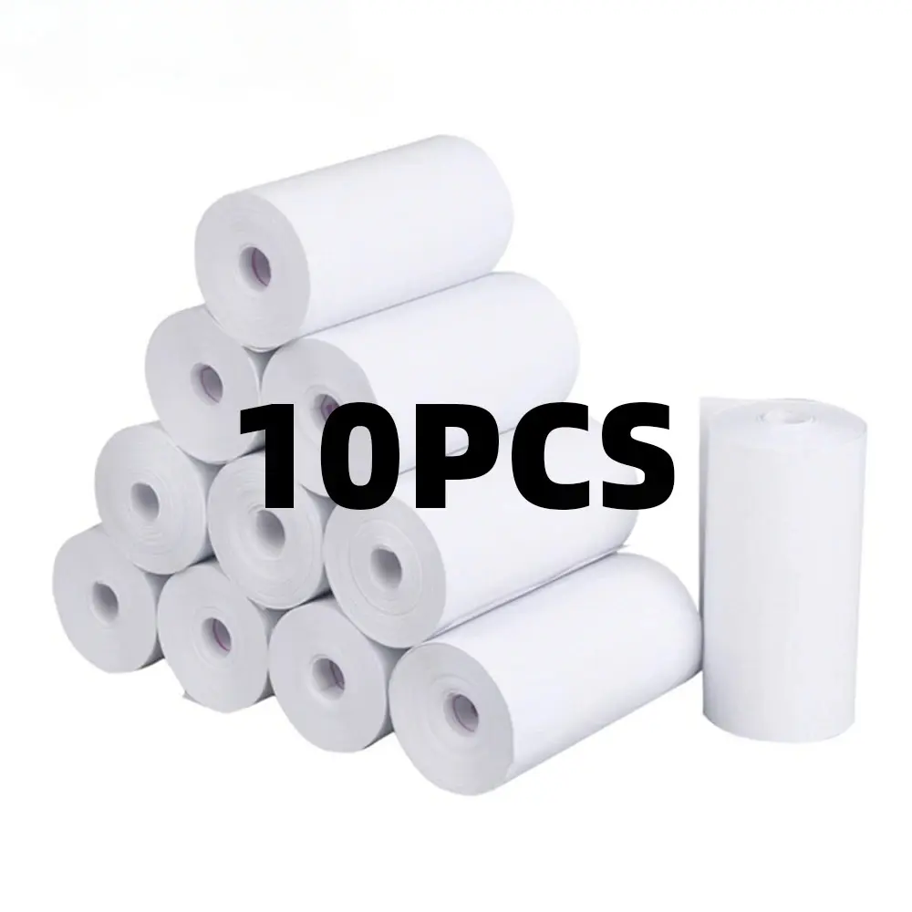 Picture of 10pcs 57*30mm Thermal Paper Rolls for 58mm POS Printer, Receipt Printer, Mini Thermal Printer - White(White 10 Roll)