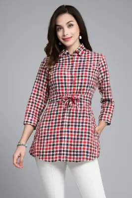 Picture of U fashion Versitile Button Closer Regular Use Formal Shirt for Ladies. মহিলাদের জন্য u ফ্যাশন ভার্সিটাইল বাটন ক্লোজার রেগুলার ইউজ ফরমাল শার্ট