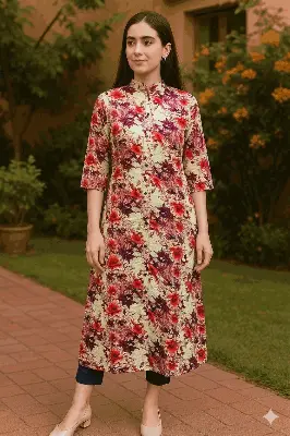 Picture of U fashion Versitile Button Closer Regular Use Formal Shirt for Ladies. মহিলাদের জন্য u ফ্যাশন ভার্সিটাইল বাটন ক্লোজার রেগুলার ইউজ ফরমাল শার্ট