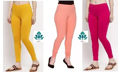 Picture of Pack of 3 Womans Cotton Tights Leggings Extra Large