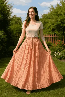 Picture of Regular Use Long Skirt For Girls/Women's . উমাইশা ফ্যাশান নিয়ে এলো মেয়েদের জন্য এক্সক্লুসিভ কালেকশন ট্রেন্ডি, আরামদায়ক ও হাই-কোয়ালিটি স্কার্ট!