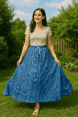 Picture of Regular Use Long Skirt For Girls/Women's . উমাইশা ফ্যাশান নিয়ে এলো মেয়েদের জন্য এক্সক্লুসিভ কালেকশন ট্রেন্ডি, আরামদায়ক ও হাই-কোয়ালিটি স্কার্ট!