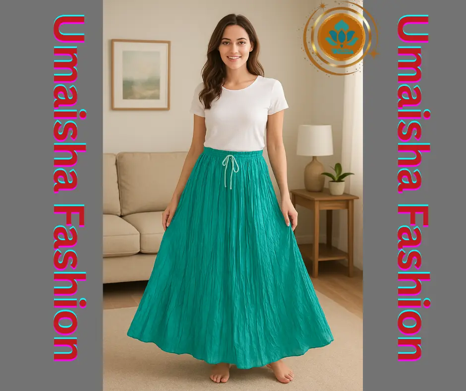 Picture of Regular Use Long Skirt For Girls/Women's . উমাইশা ফ্যাশান নিয়ে এলো মেয়েদের জন্য এক্সক্লুসিভ কালেকশন ট্রেন্ডি, আরামদায়ক ও হাই-কোয়ালিটি স্কার্ট!