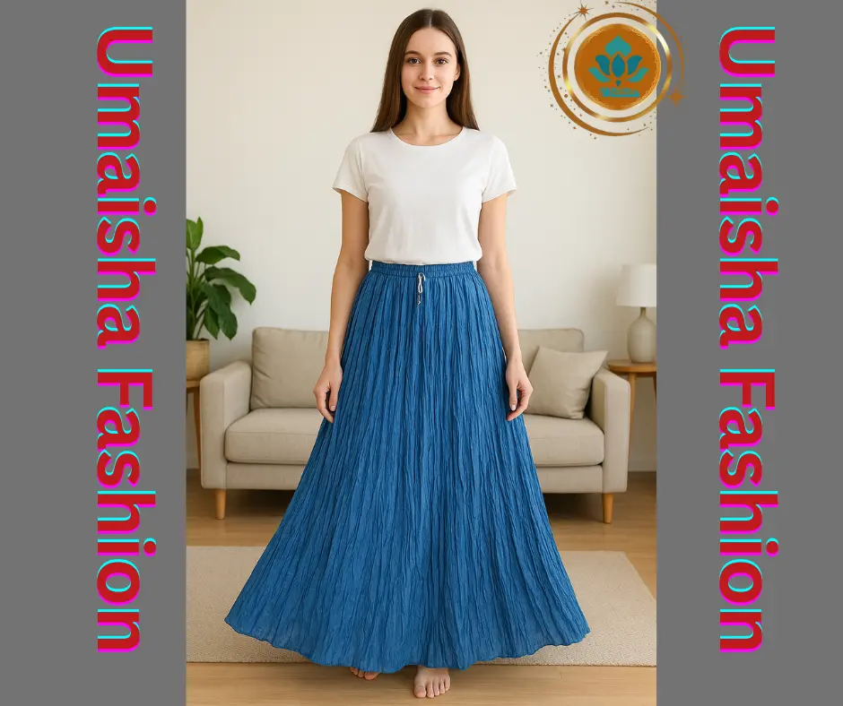 Picture of Regular Use Long Skirt For Girls/Women's . উমাইশা ফ্যাশান নিয়ে এলো মেয়েদের জন্য এক্সক্লুসিভ কালেকশন ট্রেন্ডি, আরামদায়ক ও হাই-কোয়ালিটি স্কার্ট!
