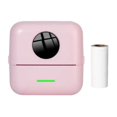 Picture of Portable Mini Thermal Printer 58mm Label Printer Bluetooth Printer for Study Notes, To-Do-Lists, Journal Printing, Label Printing, Nadra-X5(Pink)