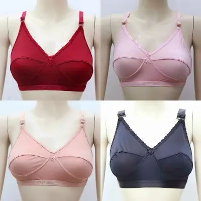 Picture of Streachable Soft and Comfortable Multicolor Bra for Woman - 2 pcs