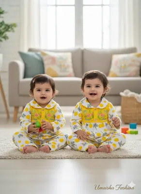 Picture of Baby Girl's Fashionable Beautiful Casual Dress for 3 to 12 Months Old Babies - Winter-Ready Stylish Baby Dress