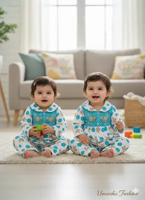 Picture of Baby Girl's Fashionable Beautiful Casual Dress for 3 to 12 Months Old Babies - Winter-Ready Stylish Baby Dress