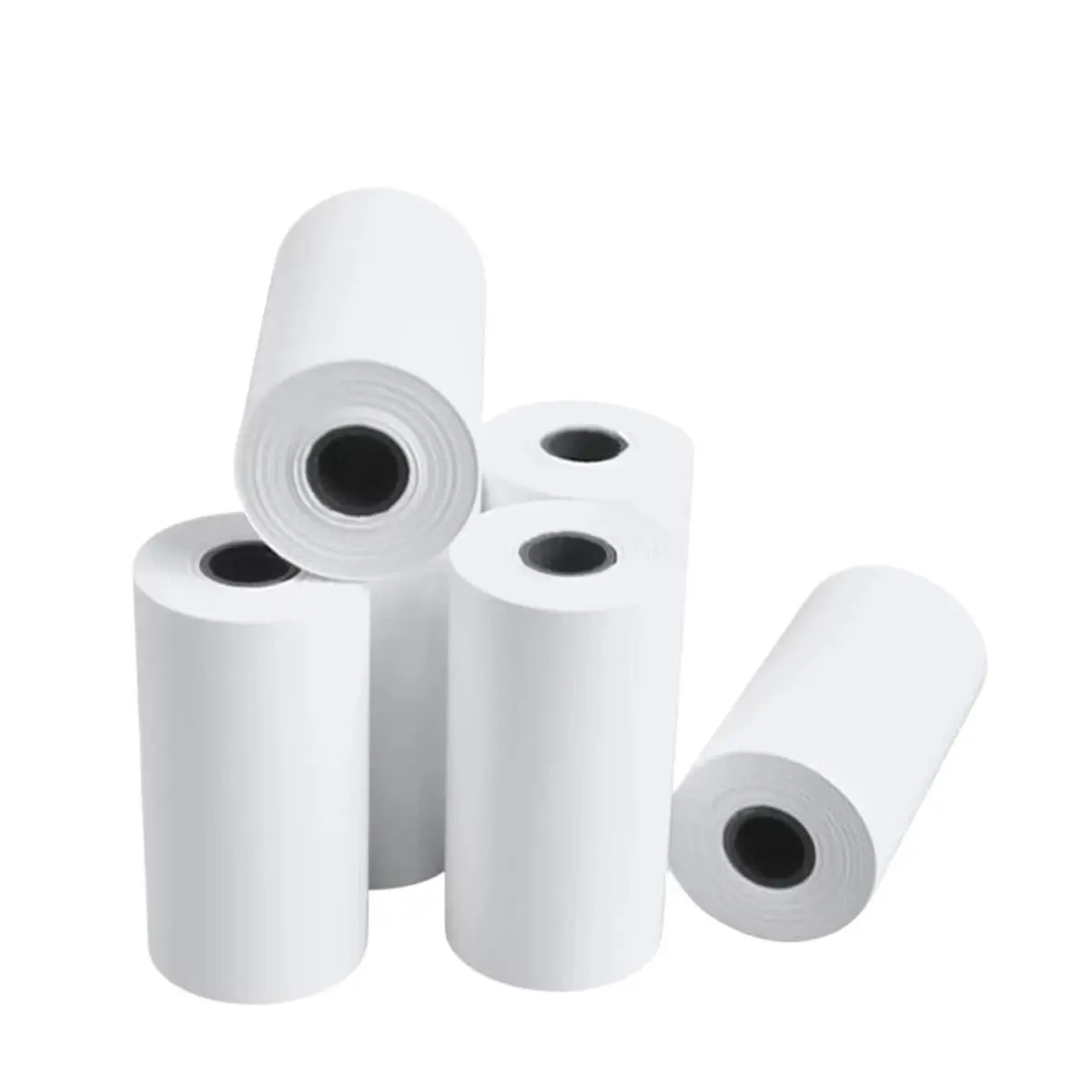 Picture of Premium 78x38mm thermal paper rolls for 3 inch (80mm) POS printers. BPA-free, eco-friendly, and fade-resistant—perfect for receipts, invoices, and bills in retail, restaurants, and service counters.(5 Rolls)