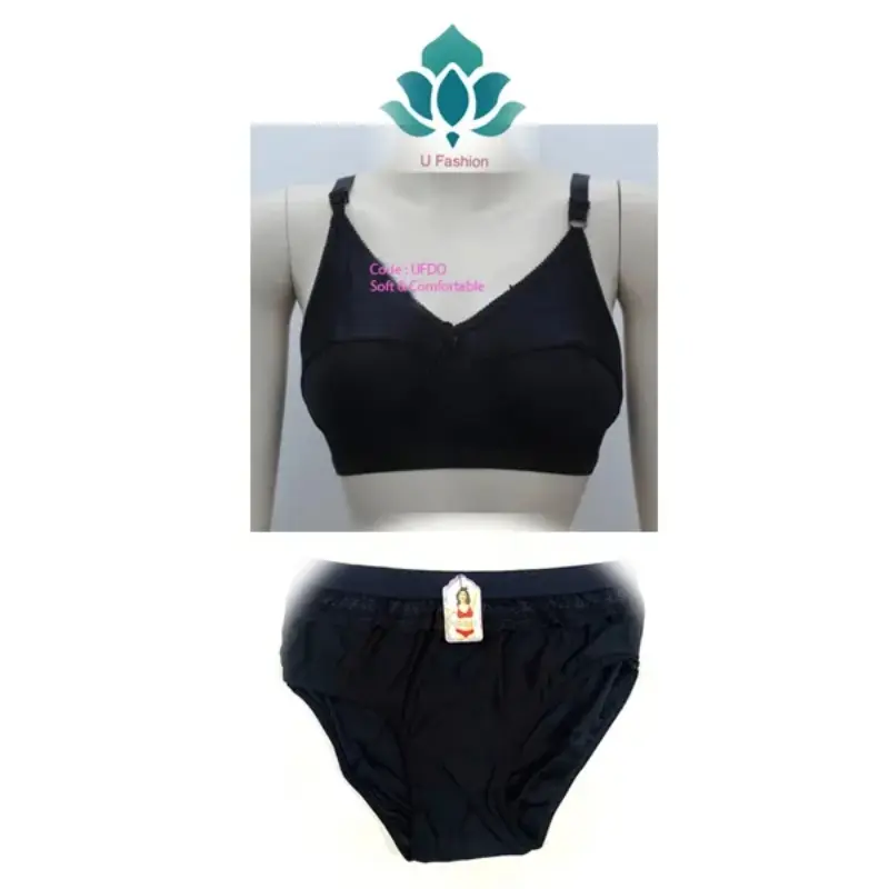 Picture of Bra Panty Set is exclusively made with soft lycra fabrics for woman.●  🌸 প্রতিদিনের জন্য সফট ও আরামদায়ক স্ট্রেচেবল ব্রা-প্যান্টি সেট! 🌸 আরাম, ফিটিং আর স্টাইল এখন একসাথেই!