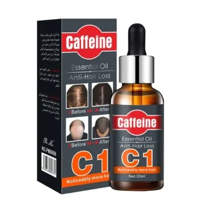 Picture of Caffeine anti Hair Loss Essential Oil man and woman hair care tools styling