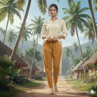 Picture of Soft Linen Party Wear C-Kat Bottom Lata Design Pants Salwar for Teenager Girls Pyjama