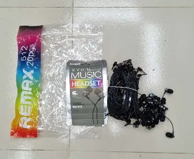 Picture of REMAX RM 512 Earphone Black & Silver Headset
