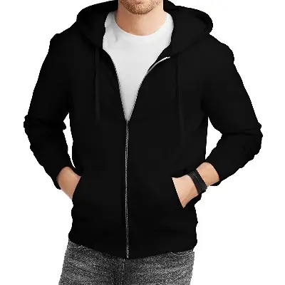 Picture of Elevate Your Casual Style with Long Sleeve Active Man Hoodie - Cotton Casual Wear Zipper Hoodie For Men