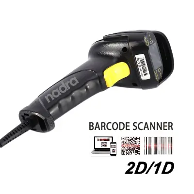 Picture of Barcode Scanner Wired Handheld 1D+2D QR Code Reader Auto Scanning POS Scan for Inventory Scanning from Phone and Computer Screen(8200D-2D-Wired)
