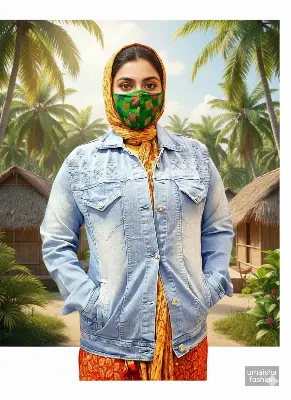 Picture of Ladies Fashionable Winter Fashion Denim Jeans Jacket