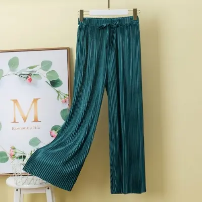 Picture of Ladies Stylish Streachy China Linen Palazzo For Women .