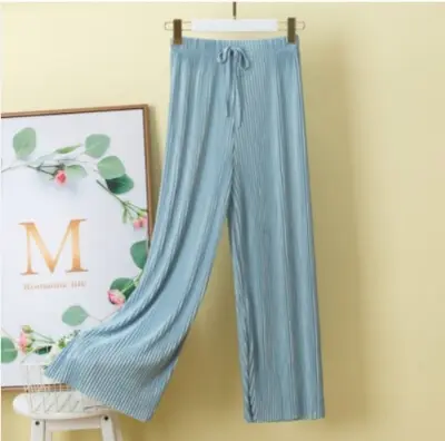 Picture of Ladies Stylish Streachy China Linen Palazzo For Women .