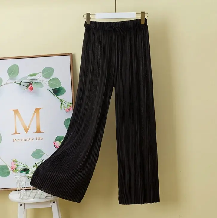 Picture of Ladies Stylish Streachy China Linen Palazzo For Women .