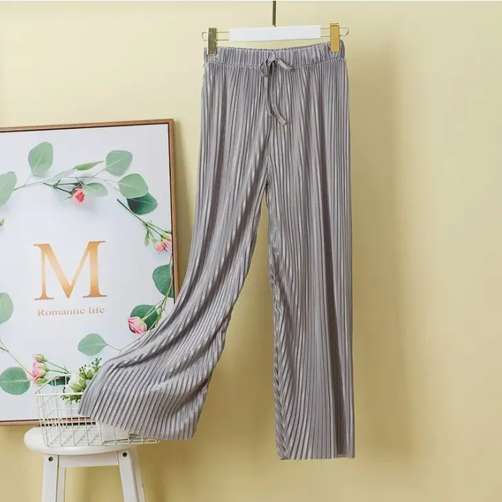 Picture of Ladies Stylish Streachy China Linen Palazzo For Women .