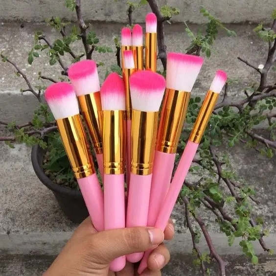 Picture of Kabuki Makeup Brush Set 10 Pcs