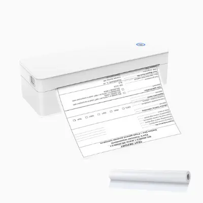 Picture of Portable A4 Printer for High Professionals - Ideal for Office Document Printing  Wireless Bluetooth Inkless Thermal Printing Tech  Perfect for Field Work, Assignments, On-the-Go Travel - Nadra A401(White-A4-Printer)