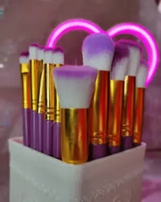 Picture of Kabuki Makeup Brush Set 10 Pcs